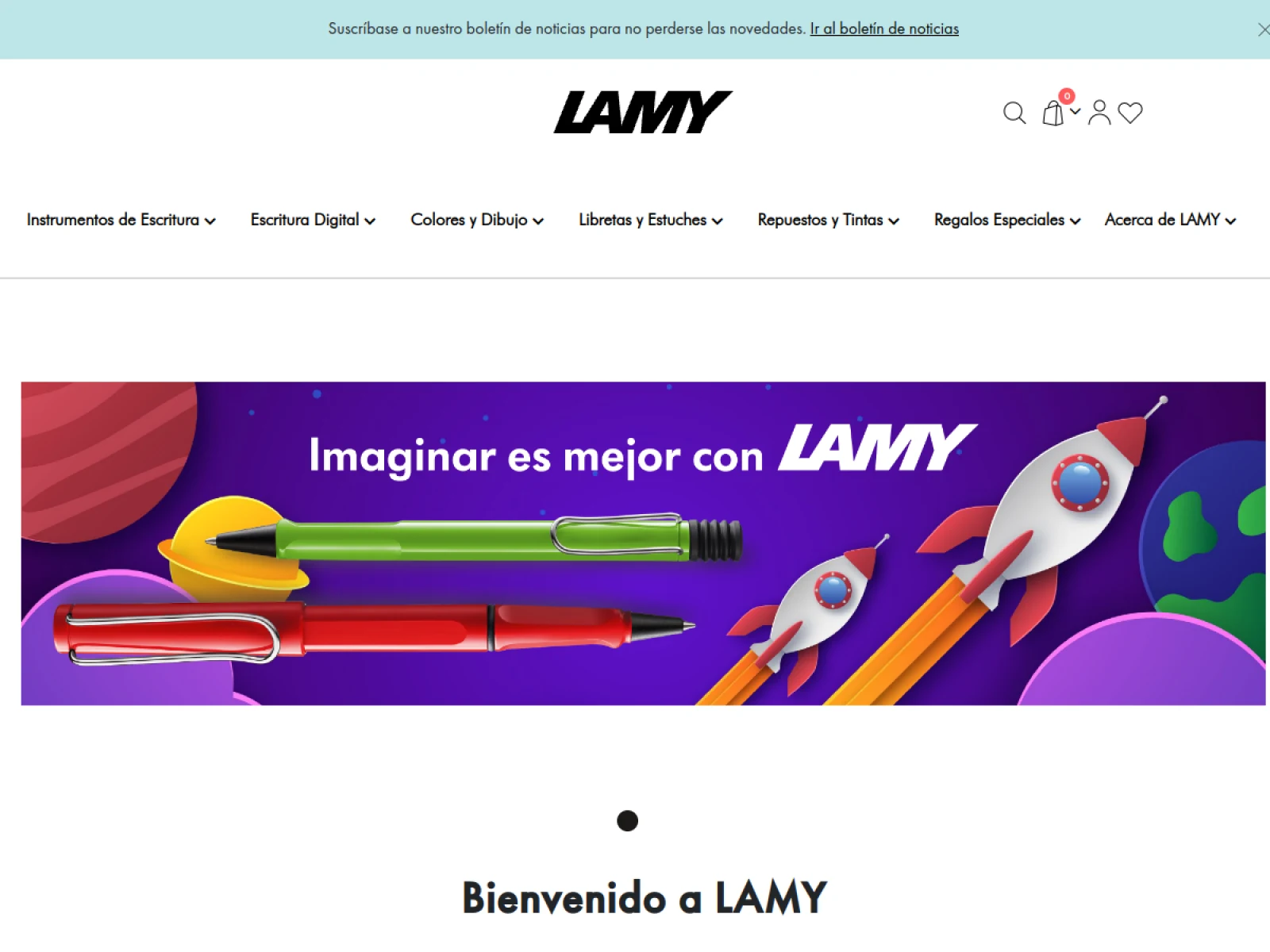 Caso · Lamy México — screenshot del sitio